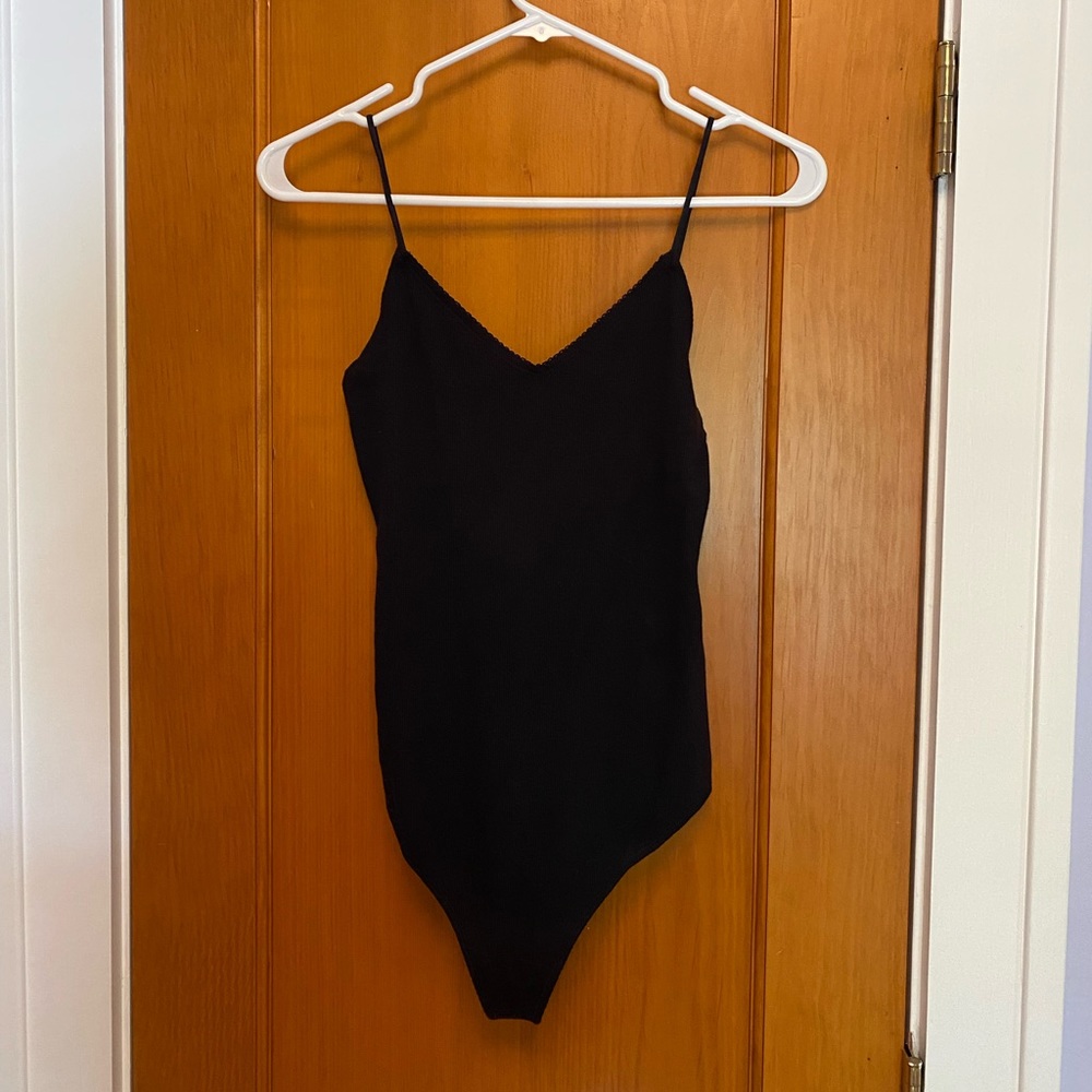 Abercrombie Black Thong Bodysuit